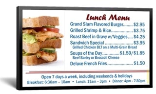 digital display menu howard boards vision explained displays